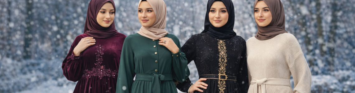 Kışlık Elbise Modelleri Tesettür – Şıklık ve Zarafetin Kış Hali