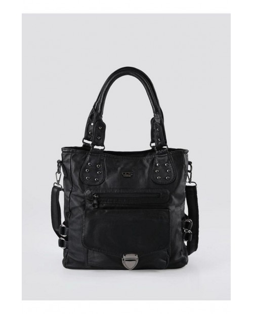 Asin Siyah Cilt Omuz Çantası