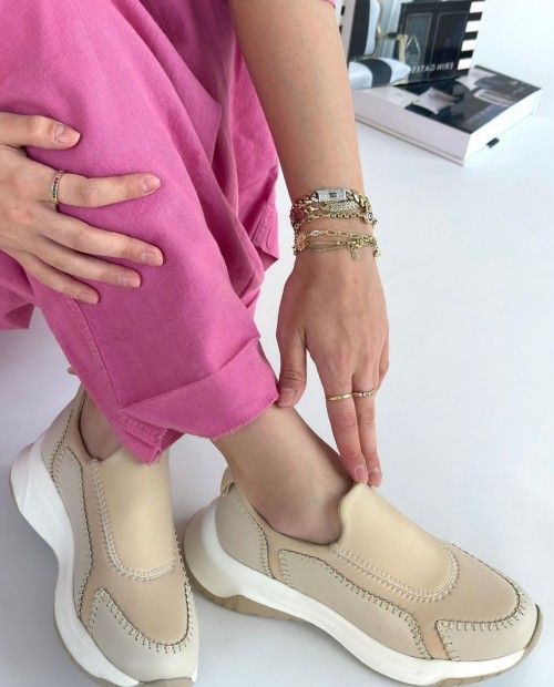 Kendy Bej Cilt Spor Ayakkabı