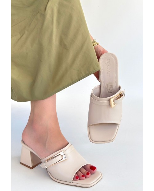 Ziva Bej Cilt Topuklu Terlik