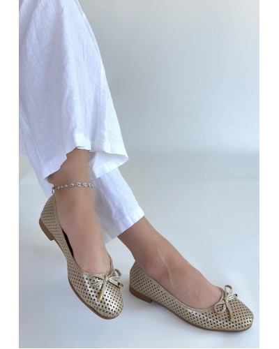 Icar Bej Cilt Babet Ayakkabı