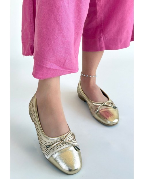 Etya Gold Cilt Babet Ayakkabı