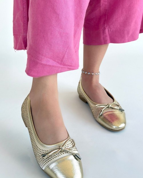 Etya Gold Cilt Babet Ayakkabı
