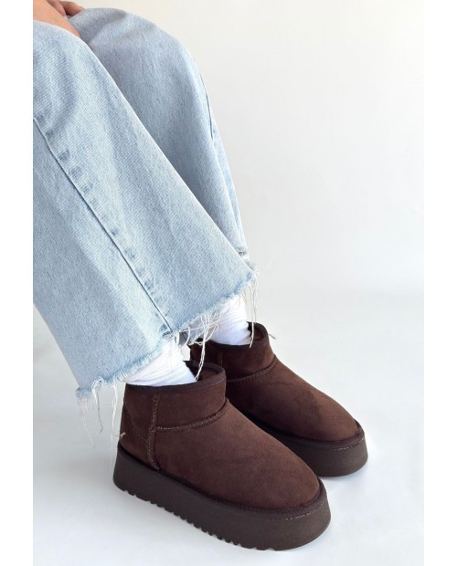 Linne Kahverengi Süet Bot