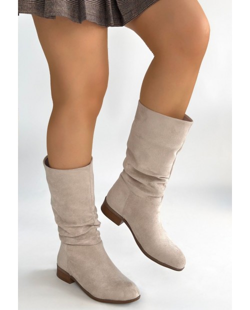 Plod Bej Süet Çizme