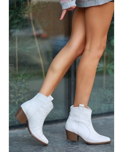 Akver Bej Cilt Topuklu Bot