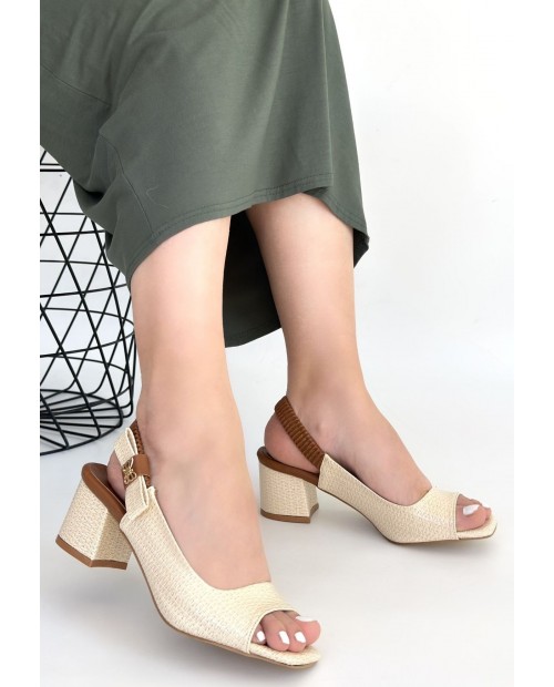 Alessi Bej Rugan Topuklu Ayakkabı