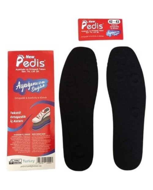 Pedis Ortopedik Tabanlık Siyah 