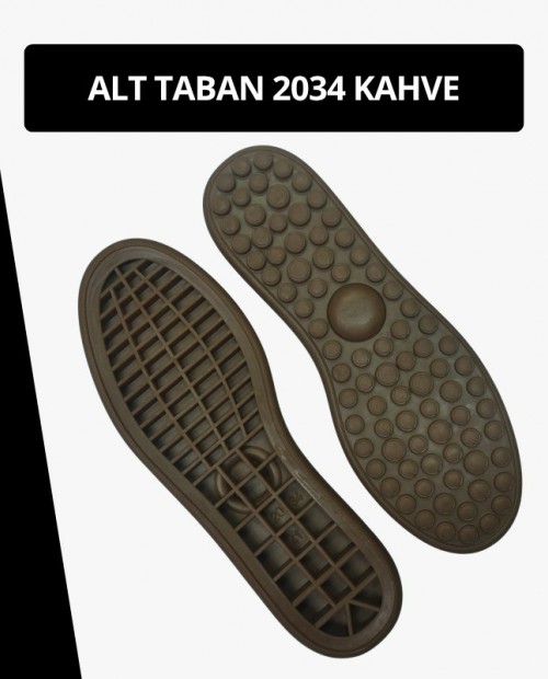 2034 KAHVE Hazır Ayakkabı Alt Taban Kauçuk