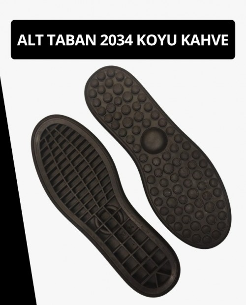 2034 KOYU KAHVE Hazır Ayakkabı Alt Taban Kauçuk