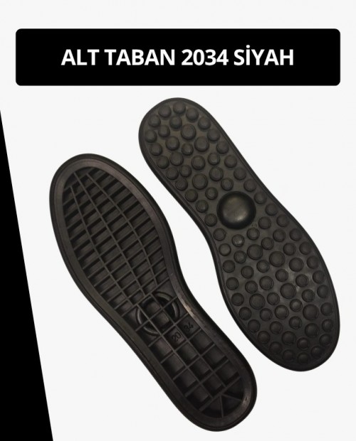 2034 SİYAH Hazır Ayakkabı Alt Taban Kauçuk