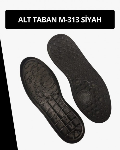 M-313 siyah Hazır Ayakkabı Alt Taban Kauçuk