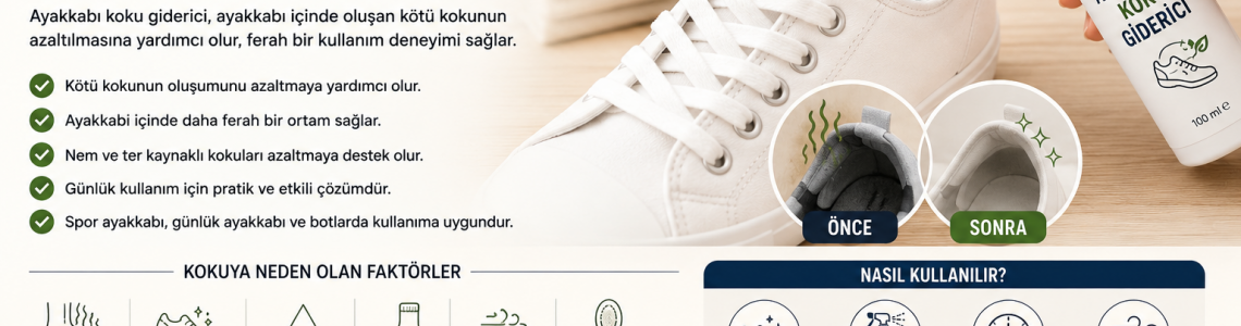Ayakkabı Koku Giderici Nedir? Kötü Ayakkabı Kokusundan Kurtulmanın Etkili Yolları