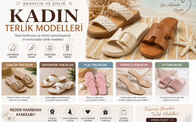 Kadın Terlik Modelleri | Şık ve Rahat Yazlık Terlikler