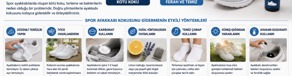 Spor Ayakkabı Kokusu Nasıl Giderilir? Etkili Çözümler