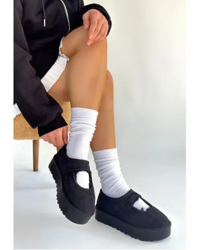 Carren Siyah Süet Bot