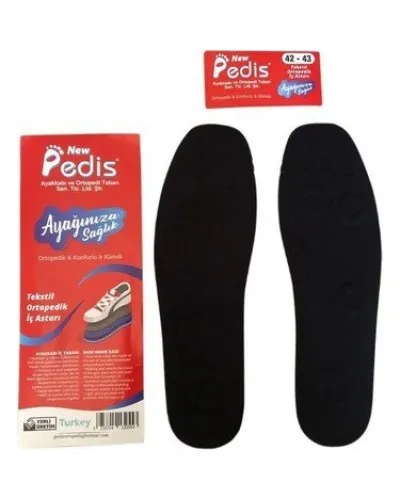 Pedis Ortopedik Tabanlık Siyah 